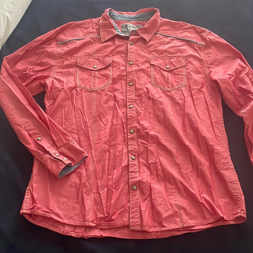 BKE Red Button Down Shirt
